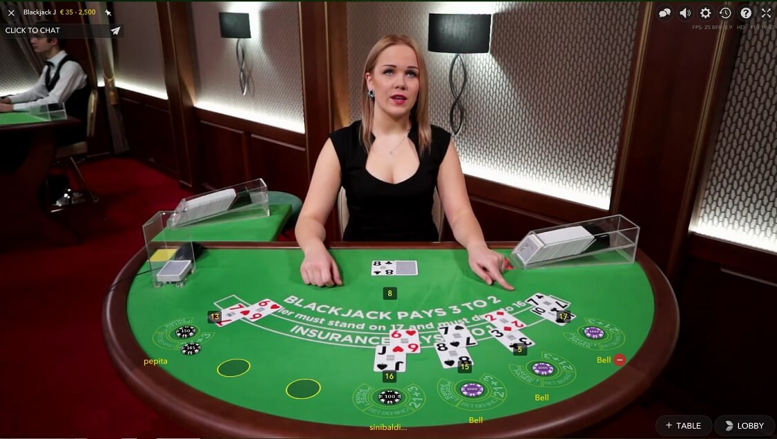 evolution gaming casino live blackjack