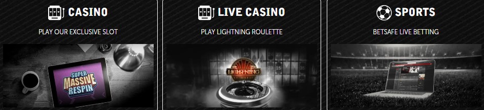 Betsafe Casino selection