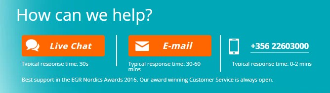 Betsson Customer Support